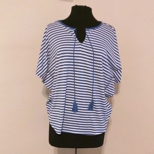 Esperanza Striped Butterfly Blouse